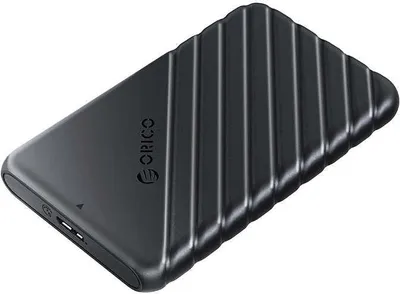 Zdjęcie produktu dla Zewnętrzna skrzynka na dysk twardy Orico 2,5' HDD, SSD, 5 Gbps, USB 3.0, czarna
