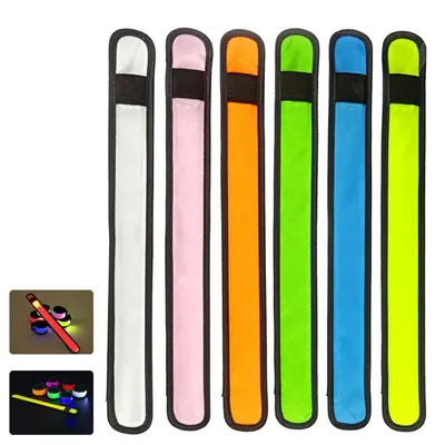 Produktbild von Led Armband, 6 Stück Leuchtarmband,Reflektorband Reflective Band Led Armbänder Leuchtband Kinder Reflektorbänder für Joggen Laufen Sport