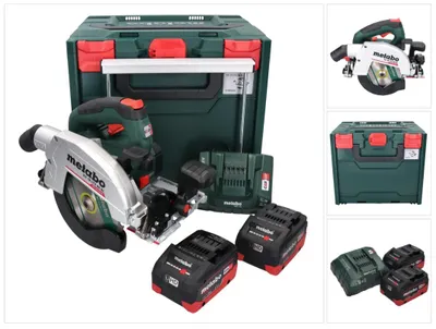 Immagine prodotto di Metabo KS 18 LTX 66 BL Akku-Handkreissäge 18V 2x LiHD- Ladegerät metaBOX 340
