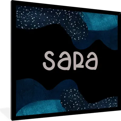 Produktbild von MuchoWow® Gerahmtes Poster Sara - Pastell - Mädchen 40x40 cm - Poster mit Schwarzem Bilderrahmen Wandposter Rahmen Foto Bilder - Mit Rahmen - Wanddekoration Schlafzimmer