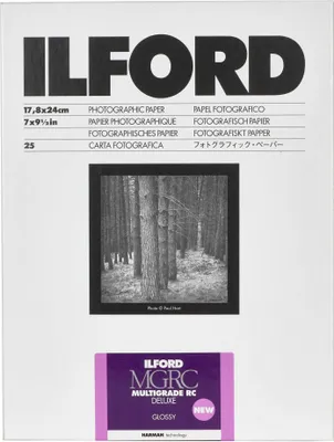 Image de ILFORD MULTIGRADE V RC DE LUXE MGD.1M - Surface Brillante 17,8 x 24,0 cm 25 feuilles