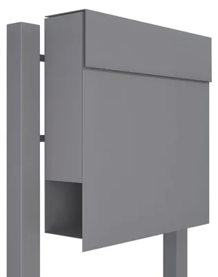 Produktbild von Standbriefkasten Manhattan in Grau Metallic