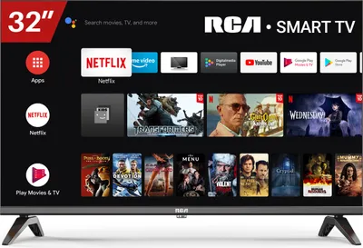 Produktbild von RCA Smart TV | 32 Zoll/81 cm | Android LED HD TV mit WLAN | Triple Tuner | USB & HDMI | Modell SRA32HQ1