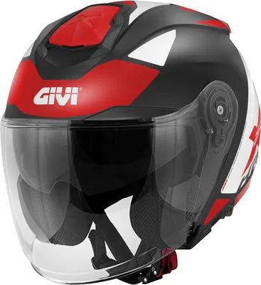 Produktbild von Jet Helm GIVI X25 Target Schwarz Wei? Rot größe XS
