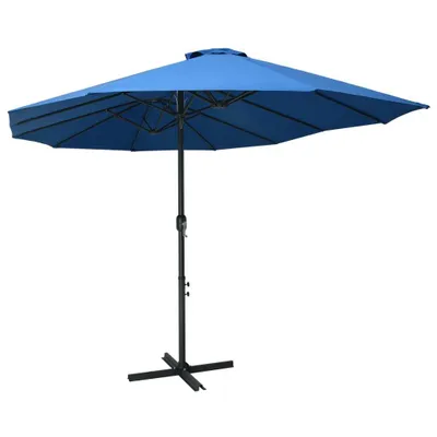 Produktbild von The Living Store Sonnenschirm mit Aluminium-Mast 460x270 cm Blau