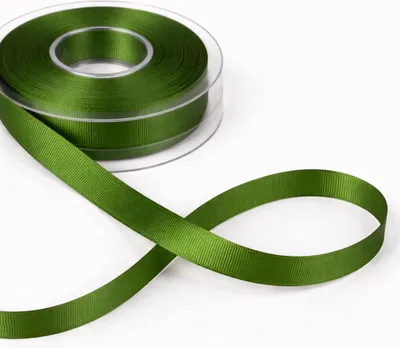 Produktbild von Dekoband Ripsband 15 mm breit 20 m geripptes Schleifenband aus Polyester grün