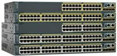 Produktbild von Cisco Catalyst 2960-S, Managed, L2, Gigabit Ethernet (10/100/1000), Power over Ethernet (PoE), Rack-Einbau, 1U