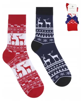 Produktbild von Moraj Herren Weihnachts Socken CML350-025 2er-Pack