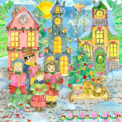 Image de Puzzle Grafika « Chants de Noël », 1 000 pièces, carton, jeu éducatif
