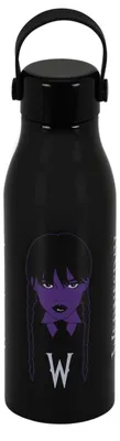 Produktbild von Braid-Flasche Schwarz 500ml Wednesday, Kunststoff, Trinkflasche, Sportflasche