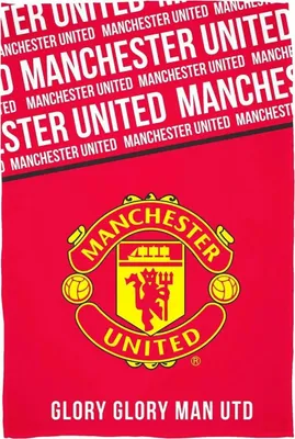 Obrázok produktu pre Manchester United FC - Prikrývka s erbom, fleece AG4135 (jednotná veľkosť) (červená)