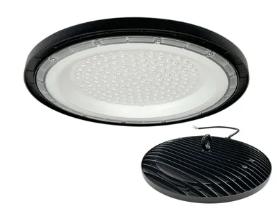 Obrázok produktu pre Priemyselná LED High Bay UFO lampa 100W 4000K 12000lm IP65 pre skladové haly