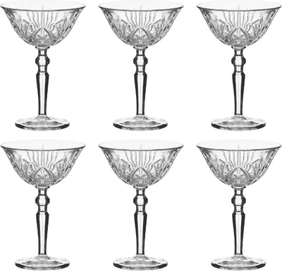 Produktbild von Nachtmann Cocktailschale Palais 230 ml, Kristallglas mit Schliffdesign (6 Stück)