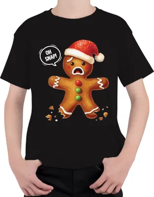 Produktbild von Lebkuchen Schwarzer Humor - Weihnachten Weihnachtsgeschenk Christmas Uni Kinder T-Shirt, Schwarz, 140