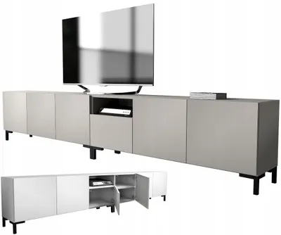 Produktbild von RTV-Sideboard 300 cm in Kaschmir auf Füßen