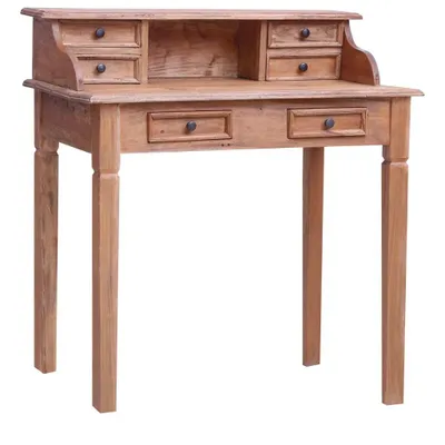 Image de Bureau d'écriture et tiroirs 90x50x101 cm bois massif d'acajou
