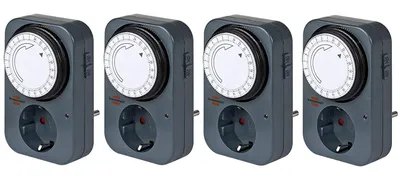 Produktbild von 4er Set - brennenstuhl Tageszeitschaltuhr MZ 20, anthrazit