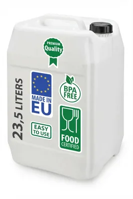 Produktbild von Wasserkanister Camping Kanister Wassertank Behälter Wasserbehälter mit Deckel Hahn 23,5 Liter weiß