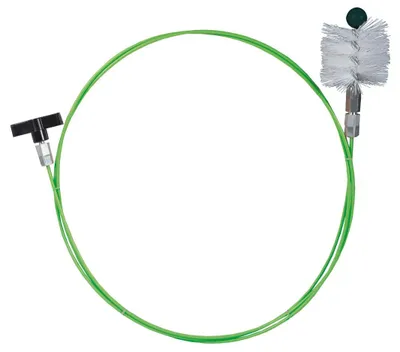 Schornstein-Reinigungsset, 5 m Sonde, Nylonbürste Ø 80 mm, rot