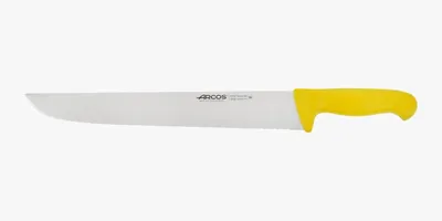 Fischfiletiermesser 350 mm, NITRUM Edelstahl, gelber Griff