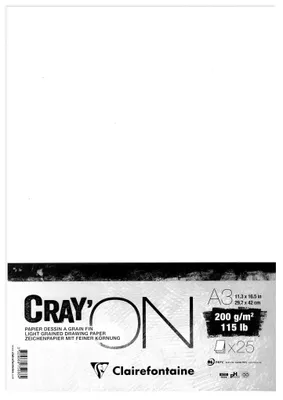 Produktbild von Clairefontaine Cray'ON 25Bl A3 200g