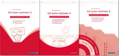 Produktbild von Ich kann rechnen 3, 4 und 5 - 3 Schülerarbeitshefte für die 2. bis 4. Klasse