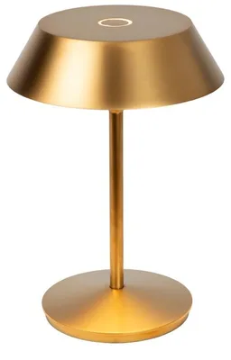 Productafbeelding van Atmooz Tafel lamp Balto – Geïntegreerde LED – Ø 15 x 21,5 cm – Goud, oplaadbaar