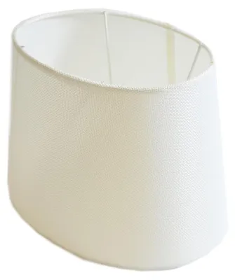 Produktbild von Lampenschirm oval aus Stoff H 15.5 cm für Tisch - Stehlampen