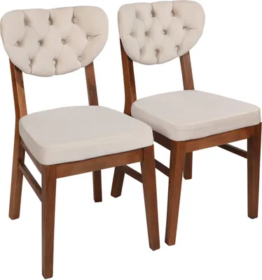 Image de Skye Decor, Elma 760 V2, ensemble de chaises (2 pièces), noyer, 100 % BOIS, 41,5 x 43,5 x 86 cm