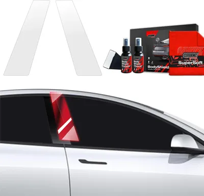 Immagine prodotto di Pellicola protettiva 2 in 1 Grizz Protector per montante B - Tesla Model 3 (2021-2025)