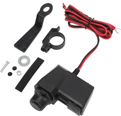 Obrázok produktu pre Nabíjačka na motocykel Multifunkčný duálny USB adaptér 10?24V s červeným digitálnym displejom Voltmeter pre ATV