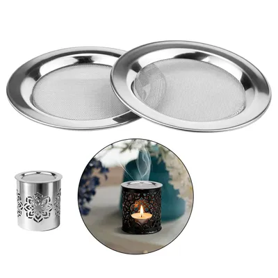 Produktbild von 2 Stück Räuchersieb Edelstahl Ø10 cm, Siebe für Duftlampen Edelstahlsieb, Hitzebeständiges & Feinmaschiges Räuchersieb, für Räucherstövchen, öLbrenner