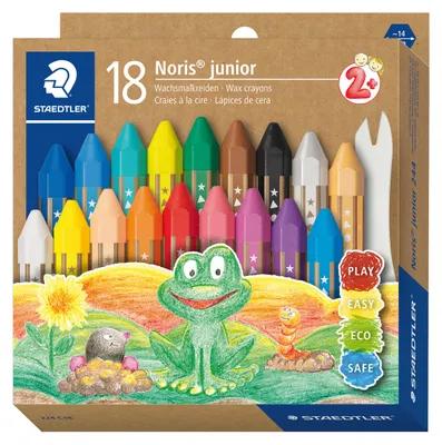 Produktbild von STAEDTLER Wachsmalkreide Noris junior 18er-Set retail