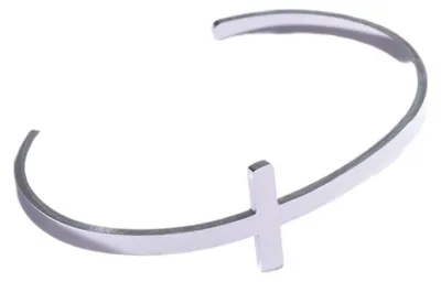 Image de Bracelet ouvert pour homme avec croix MCGB5004S