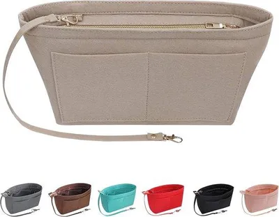 Produktbild von Famanu Handtaschen Organizer mit mehreren Fächern - Vliesstoff, 3 Größen, 7 Farben