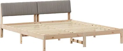 Obrázek produktu pro vidaXL Rám postele hnědý a šedý 180 x 200 cm z masivního borovicového dřeva
