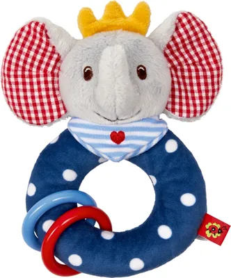 Produktbild von Ringrassel mit Klapperringen Elefant BabyGlück