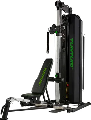 Image de Tunturi station de musculation HG80, Multigym avec 14 poids de 5 kg, station de fitness, bloc de poids 70 kg