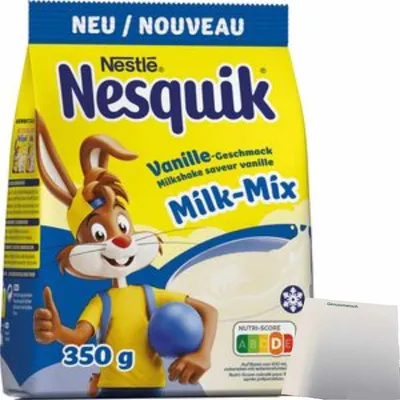 Produktbild von Nesquik Vanille (350g Packung) + usy Block
