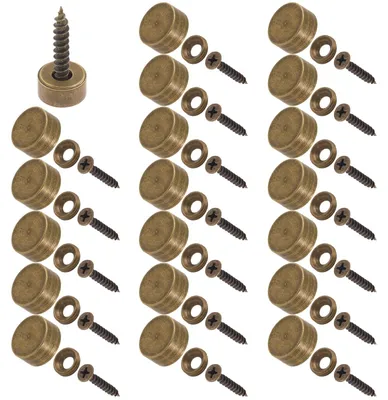 Produktbild von Omgoods – Set mit 60 dekorativen Spiegelbefestigungen mit Abdeckung