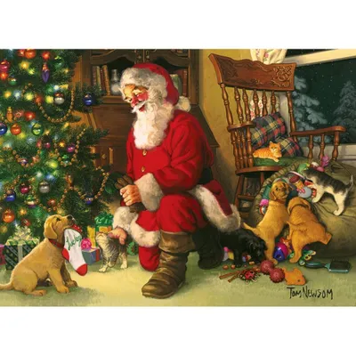 Produktbild von Cobble Hill Puzzle XXL Pieces Santa's Lucky Stocking 350 Teile