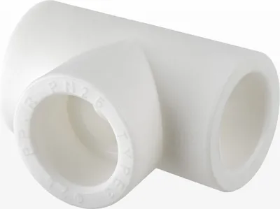 Produktbild von Ø 25mm, PPR Aqua Plus T-Stück in Weiß | Wasserrohr, Heizungsrohr Klimaleitung Fusiotherm