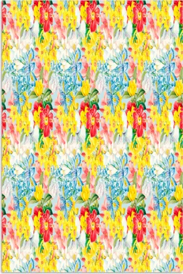 Produktbild von MuchoWow® Poster Blumen - Muster - Farben 40x60 cm - Plakate für die Wand - Poster Babyzimmer