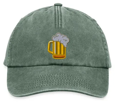 Produktbild von Spreadshirt Bier Stickerei Vintage Cap, One size, Vintage Flaschengrün