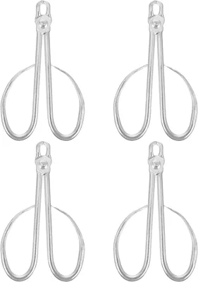 Produktbild von 4 Edelstahl-Mutternclips mit Sonnenblumenöffnung, kraftsparende Nussöffner für den Haushalt, rostfreie und handgerechte Küchenhelfer
