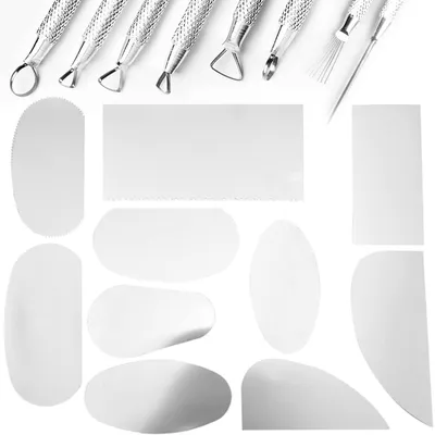 18-tlg. Ton-Bildhauer-Werkzeug-Set, Edelstahl & Aluminium
