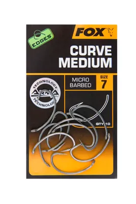 Produktbild von Fox Edges Armapoint Curve Shank Medium Hooks - 10 Karpfenhaken, Größe:8