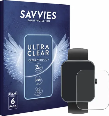 Produktbild von 6x Für Alutoria S80K 1.83" Schutzfolie Savvies Displayschutz Display Schutz Folie Klar Transparent