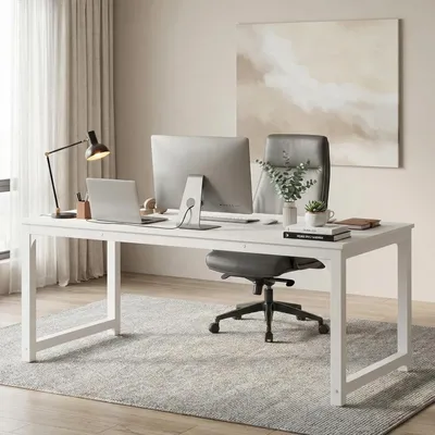 Obrázek produktu pro Pult – Pracovní stůl – Konferenční stůl – Psací stůl – Rozměry: 160 x 80 cm – Stabilní kovová konstrukce