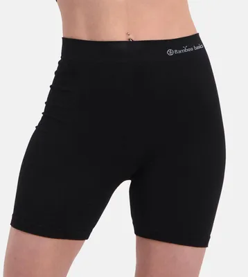Image de Bamboo Basics shorty seamless knitted biker short black femmes